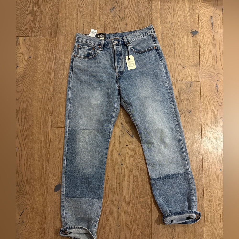 NWT Levi’s Clean Craft 501 Patchwork Jeans
